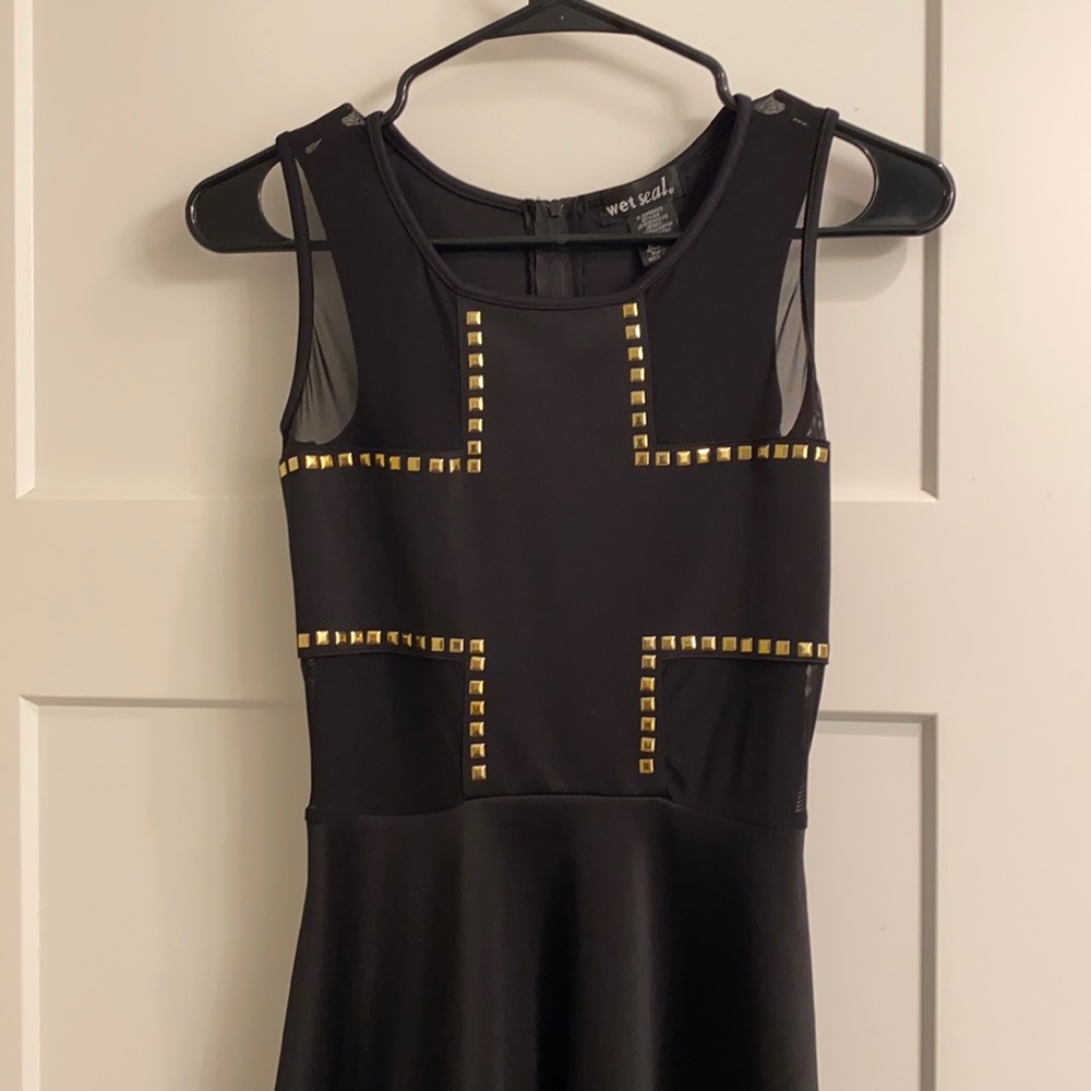 Black skater dress